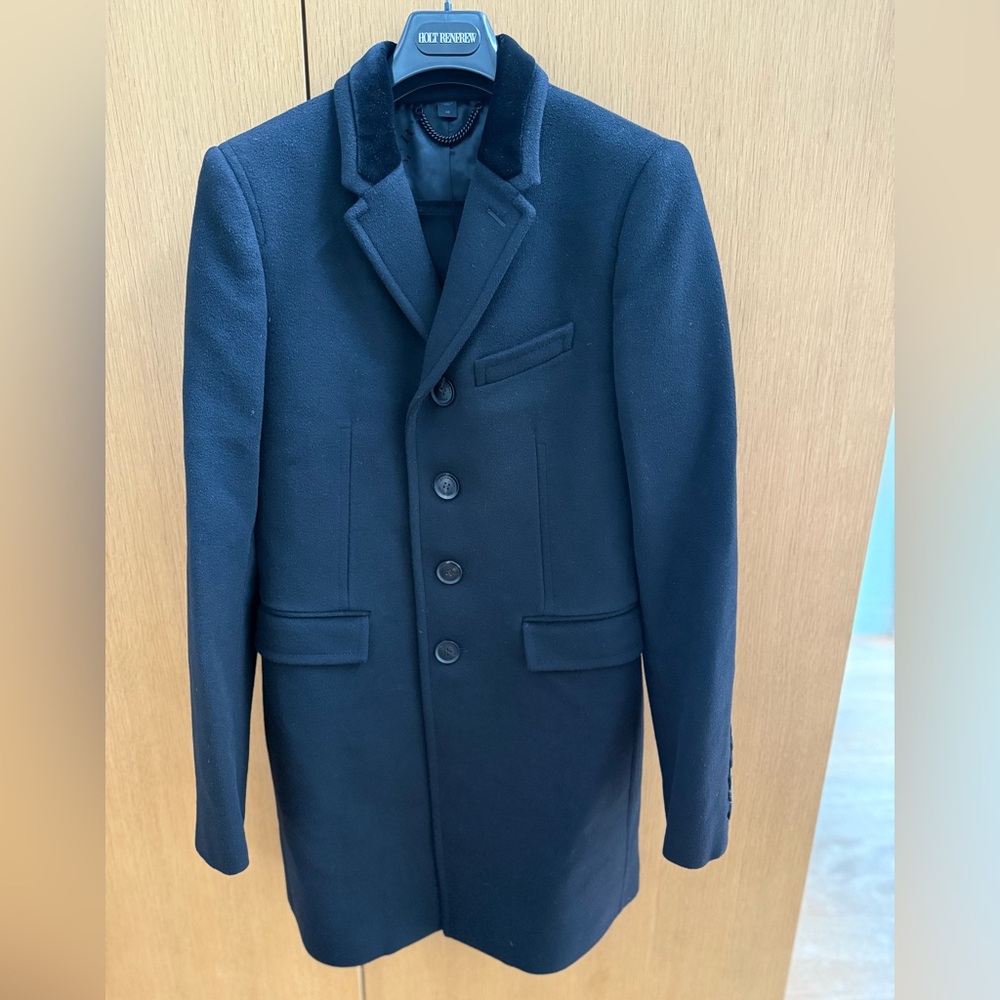 Burberry Prorsum Black Cashmere/wool blend jacket coat. Authentic